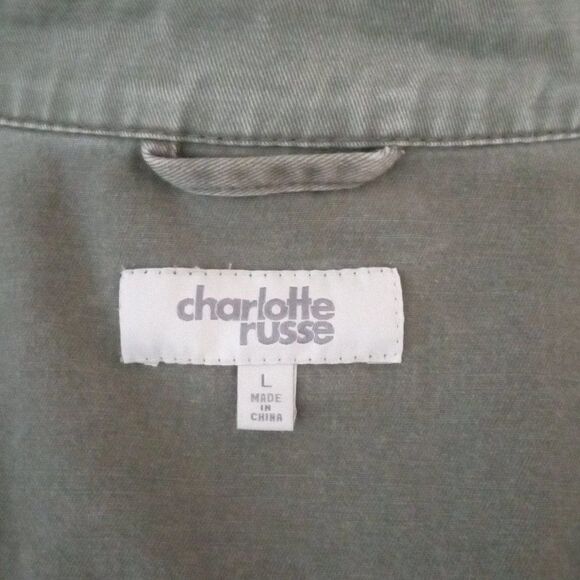 Women's 4 Pocket, Snap, Zip, Drawstring Military Style Jacket (Size L) - Picture 9 of 9